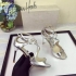 Jimmy Choo siver metallic Strappy Sandals